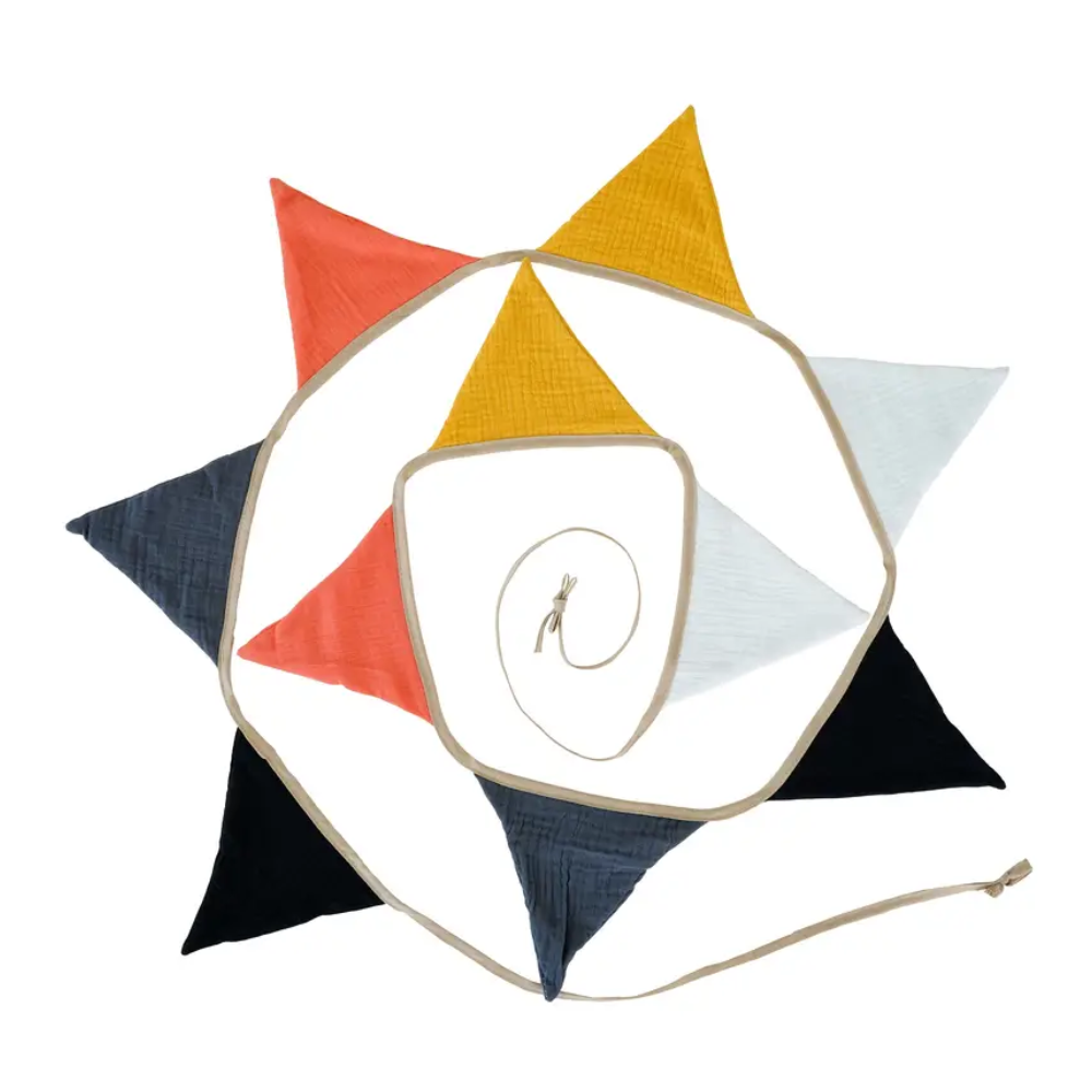 Pennant Garland - Baby Room Decoration (Black, Yellow & Red)