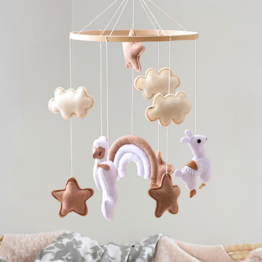Baby Mobile Handmade Noliboobaby - Alpaca