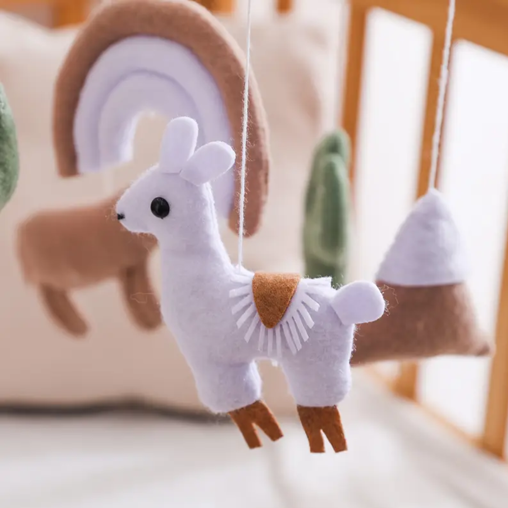 Baby Mobile Noliboobaby Handmade - Alpaca in Desert