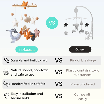 Baby Mobile Noliboobaby Handmade - Amber Seas