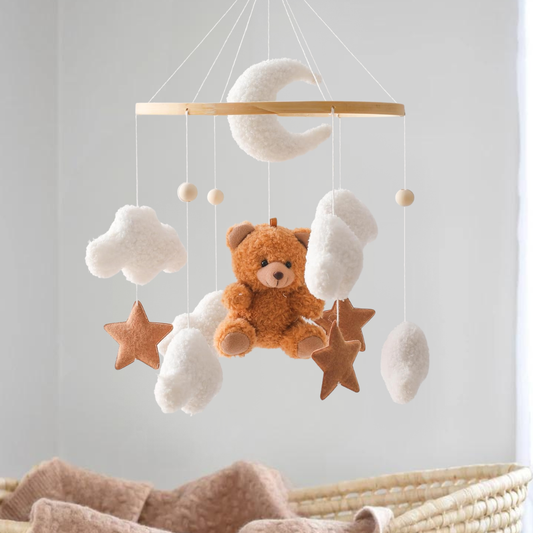 Baby Mobile Handmade Noliboobaby - Brown Bear