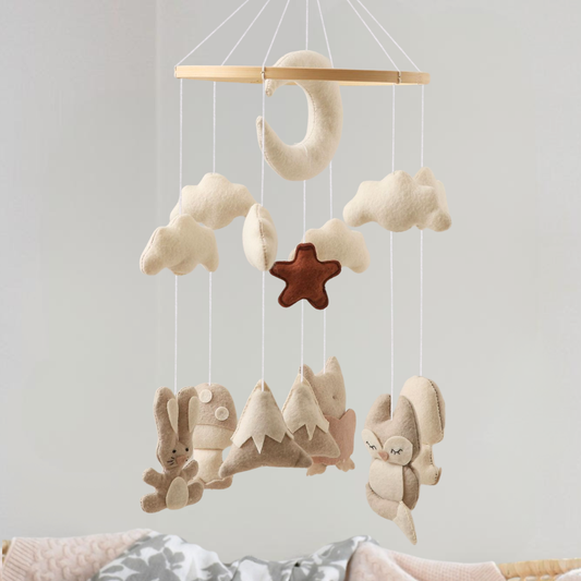 Baby Mobile Handmade Noliboobaby - Mountain in snow