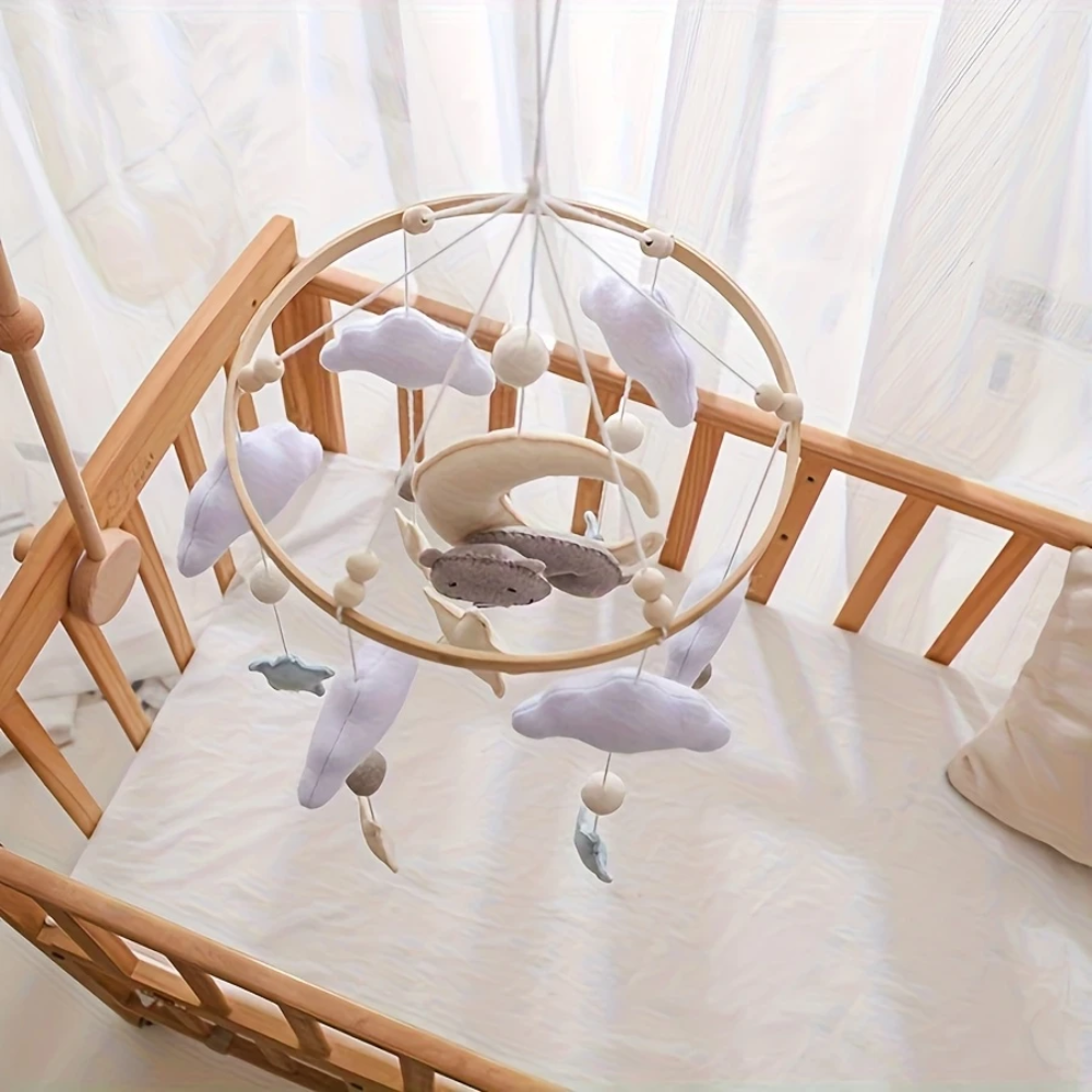 Baby Mobile Handmade Noliboobaby - Bear on the Moon