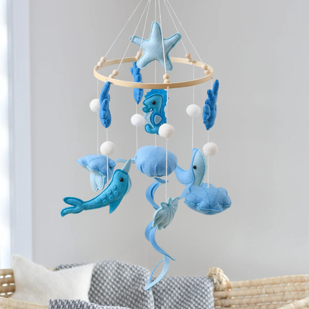 Baby Mobile Handmade Noliboobaby - Blue Ocean