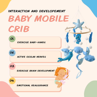 Baby Mobile Handmade Noliboobaby - Blue Ocean