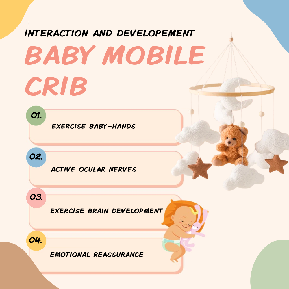 Baby Mobile Handmade Noliboobaby - Brown Bear