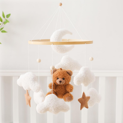 Baby Mobile Handmade Noliboobaby - Brown Bear