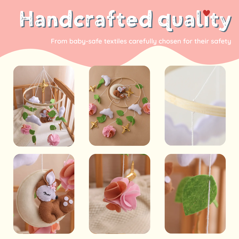 Baby Mobile Noliboobaby Handmade - Deer