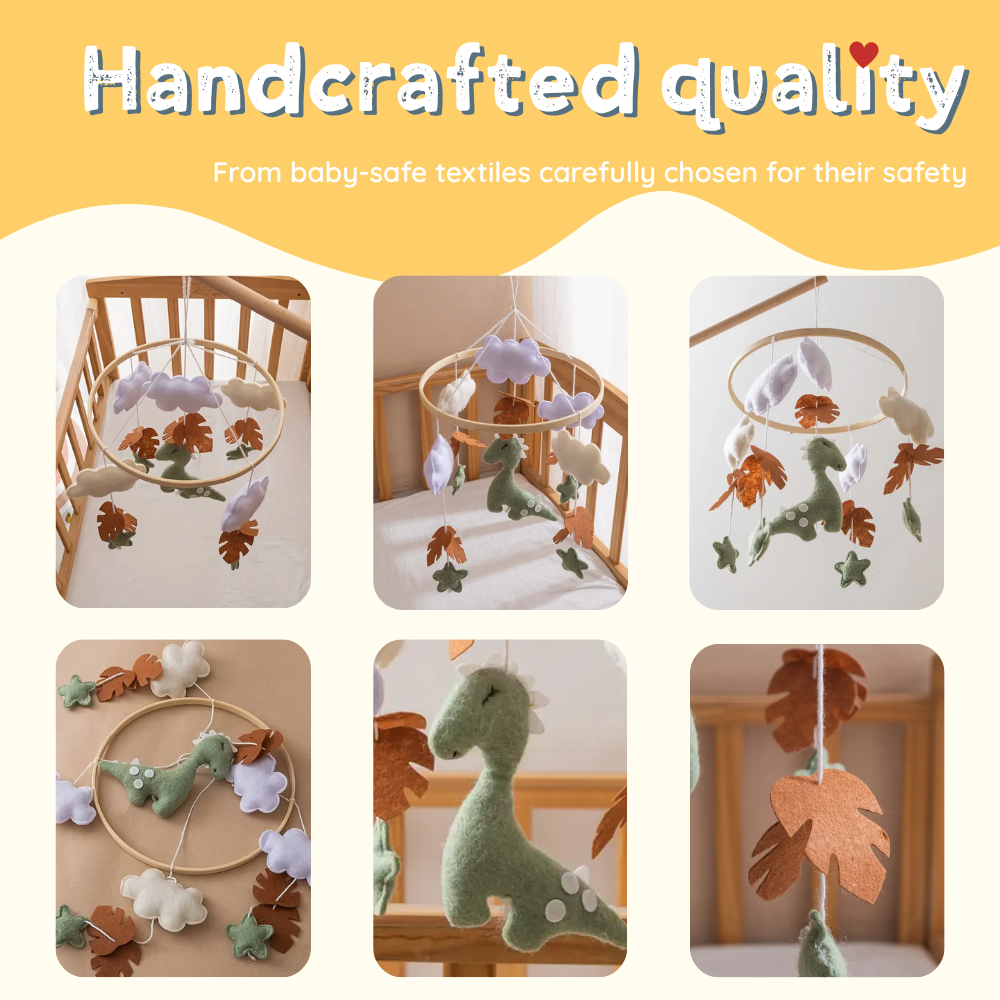 Baby Mobile Handmade Noliboobaby - Dinosaur Island