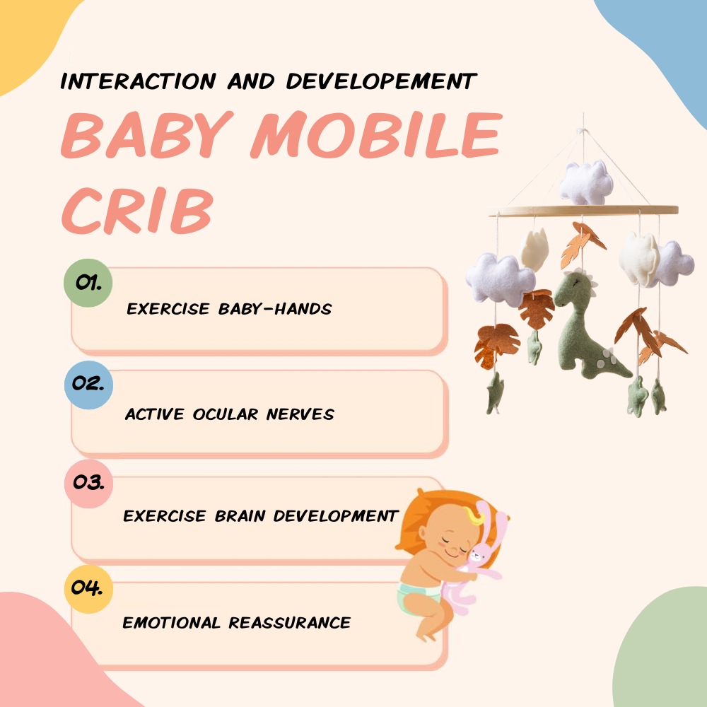 Baby Mobile Handmade Noliboobaby - Dinosaur Island