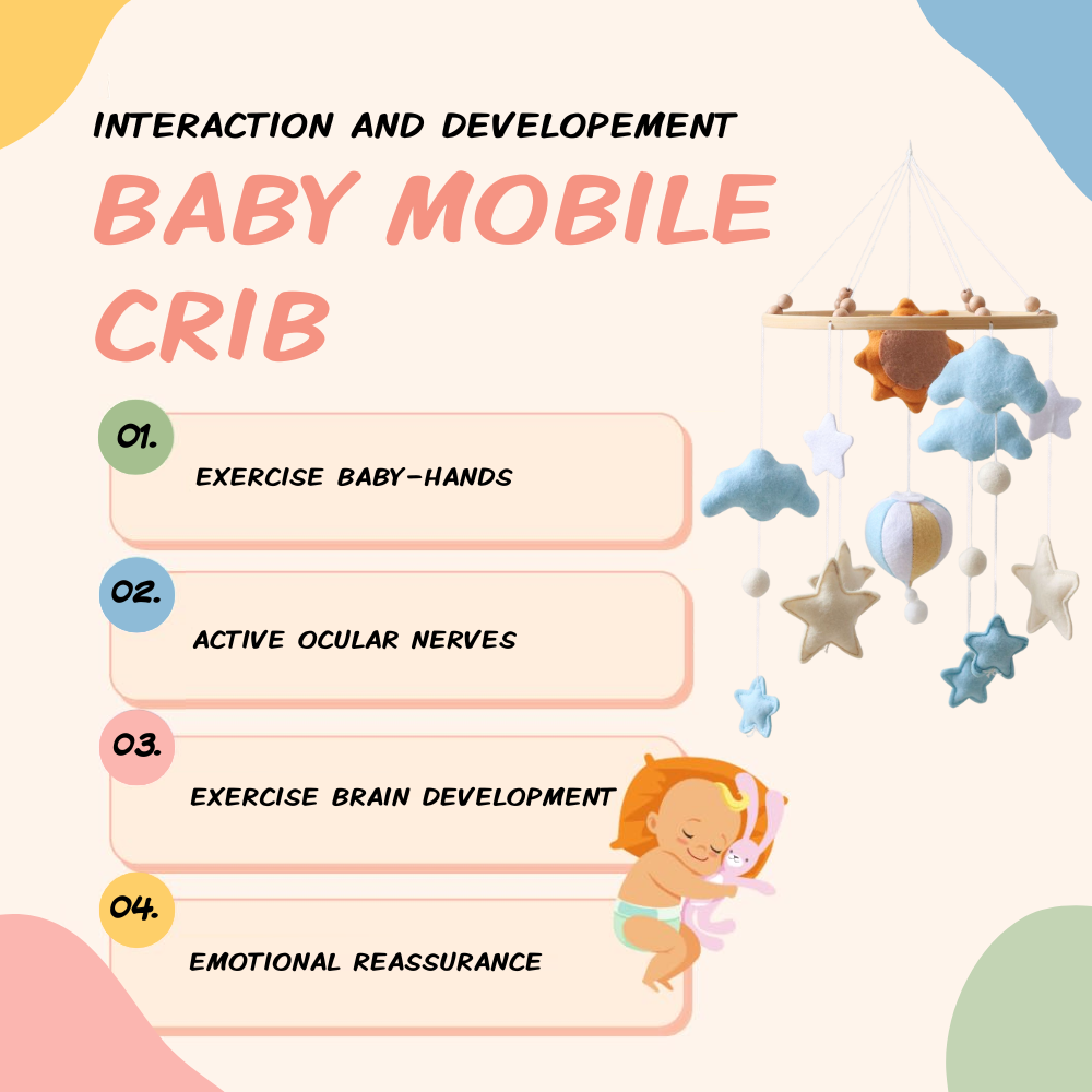 Baby Mobile Handmade Noliboobaby - Hot Air Balloon