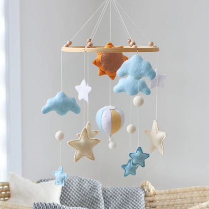 Baby Mobile Handmade Noliboobaby - Hot Air Balloon