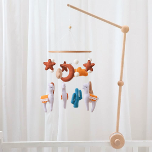 Crib mobile arm