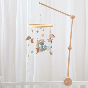 Crib mobile arm