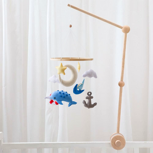 Crib mobile arm