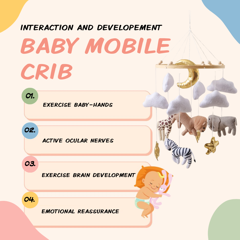 Baby Mobile Noliboobaby Handmade - Lion in Savannah