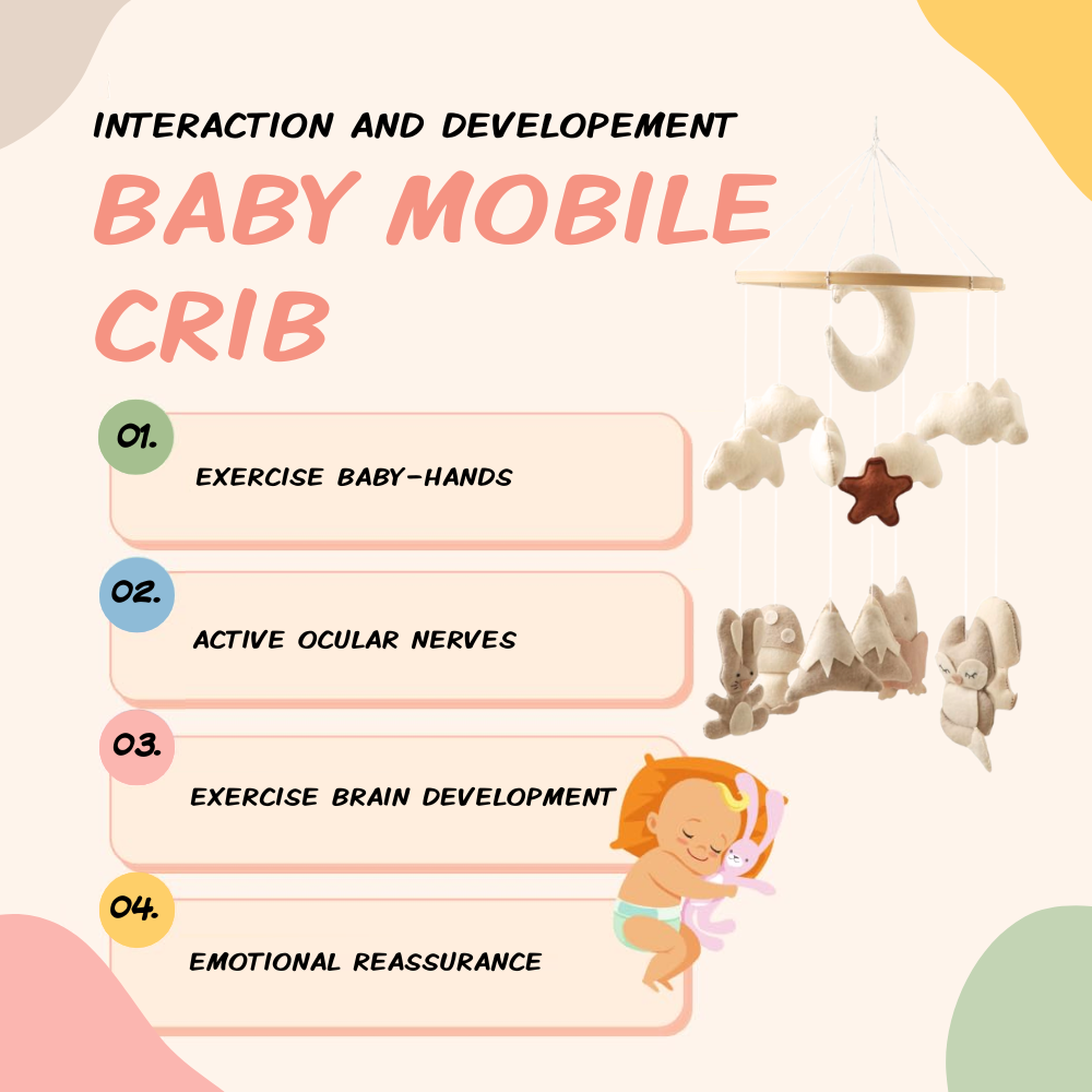 Baby Mobile Handmade Noliboobaby - Mountain in snow