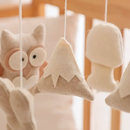 Baby Mobile Handmade Noliboobaby - Mountain in snow