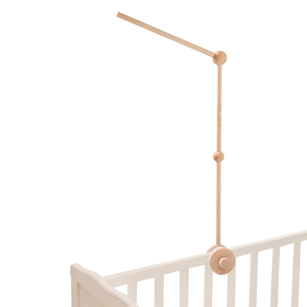 Crib mobile arm made from beech wood