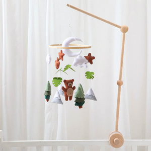 Crib mobile arm