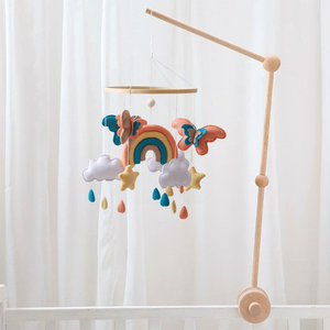 Crib mobile arm