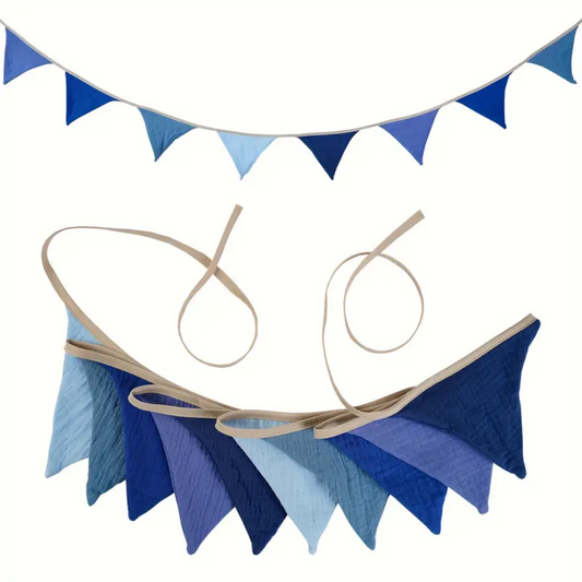 Pennant Garland – Decorative Bunting for Baby’s Room Ocean Colors