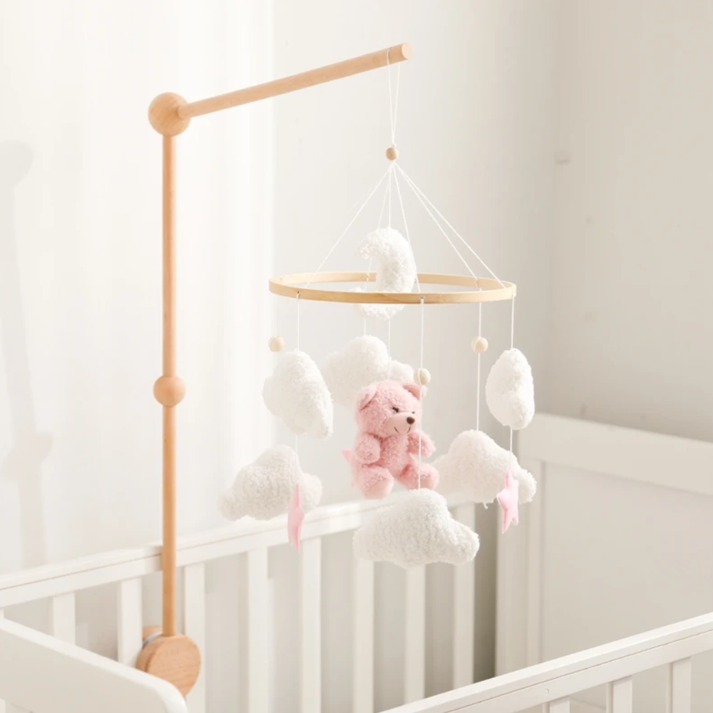 Baby Mobile Handmade Noliboobaby - Pink Bear
