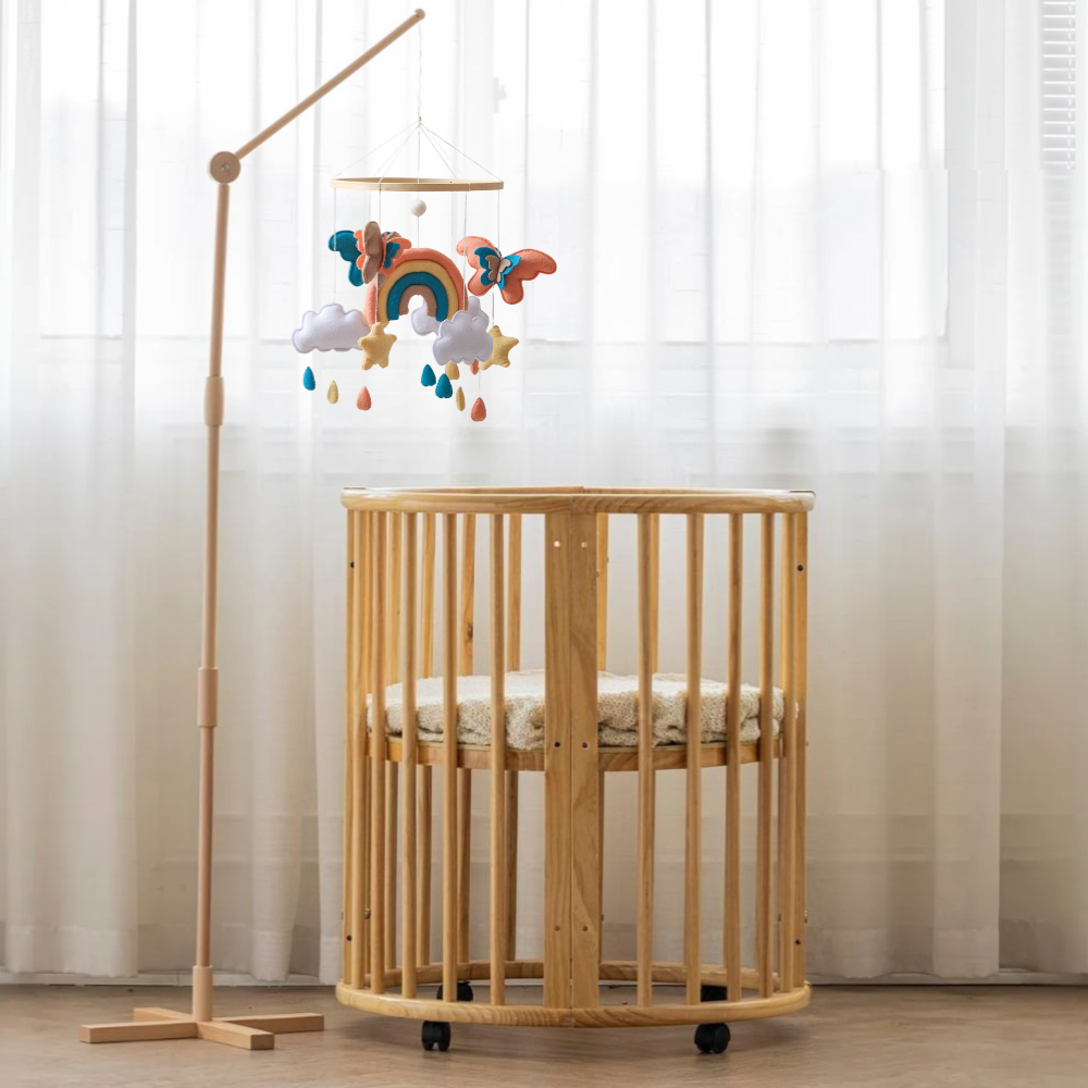 Baby Mobile Noliboobaby Handmade - Rainbow Butterflies