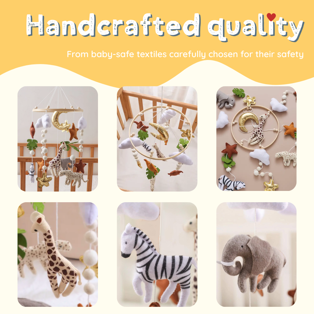 Baby Mobile Handmade Noliboobaby - Savanna