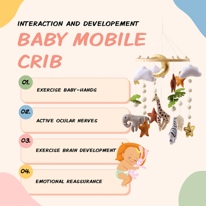 Baby Mobile Handmade Noliboobaby - Savanna