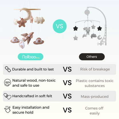 Baby Mobile Handmade Noliboobaby - Starry Dreams