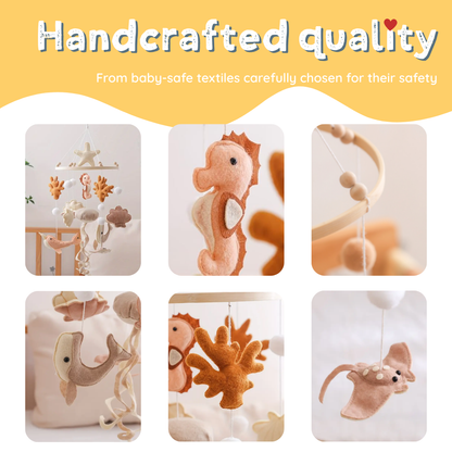 Baby Mobile Handmade Noliboobaby - Under the Sea