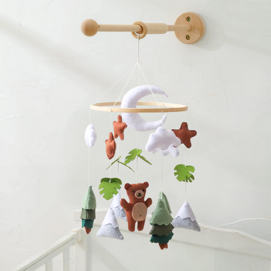 Wall mobile arm - Solid mount made with beech wood