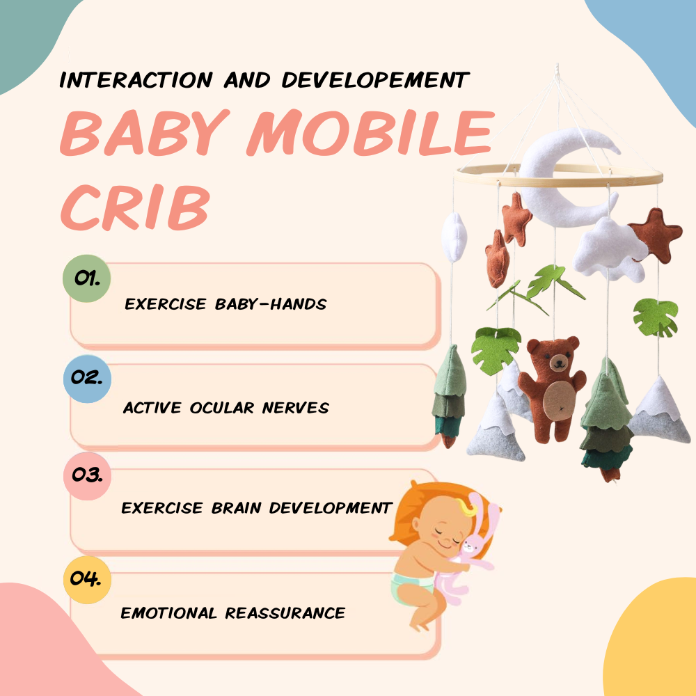 Baby Mobile Handmade Noliboobaby - Woodland Bear