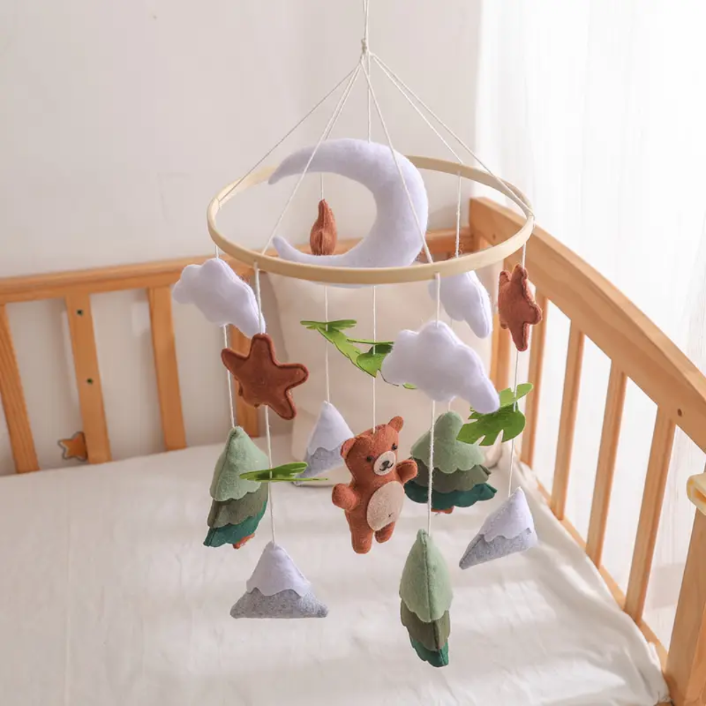Baby Mobile Handmade Noliboobaby - Woodland Bear