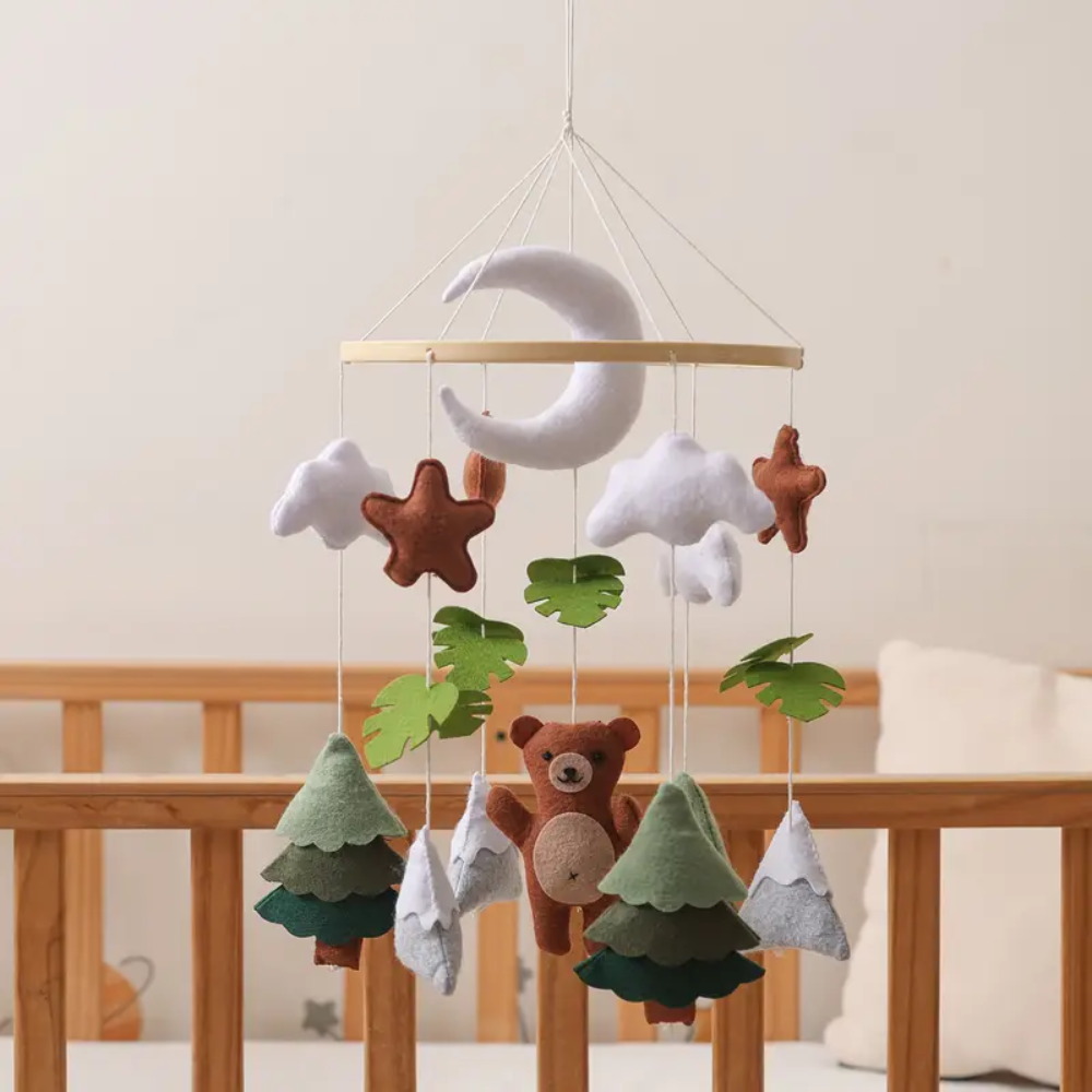 Baby Mobile Handmade Noliboobaby - Woodland Bear